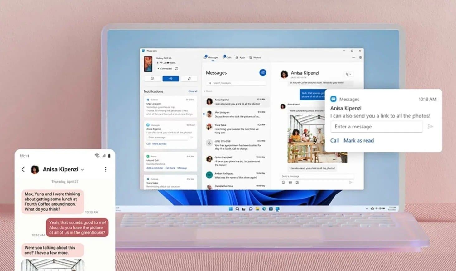 Cómo hacer y recibir llamadas del celular desde una PC con Windows